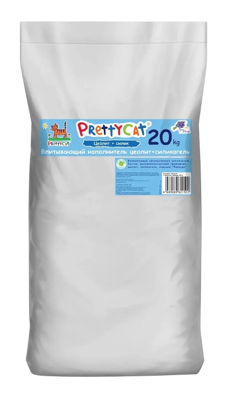 Наполнитель PrettyCat впитывающий глиняный Naturel (лаванда)