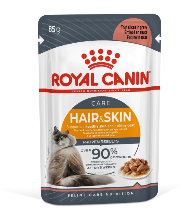 Влажный корм для кошек Royal Canin Hair & Skin Care (в соусе)