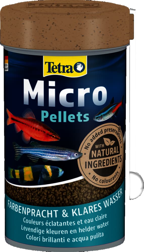 Корм- пеллеты для мелких декоративных рыб Tetra Micro Pellets