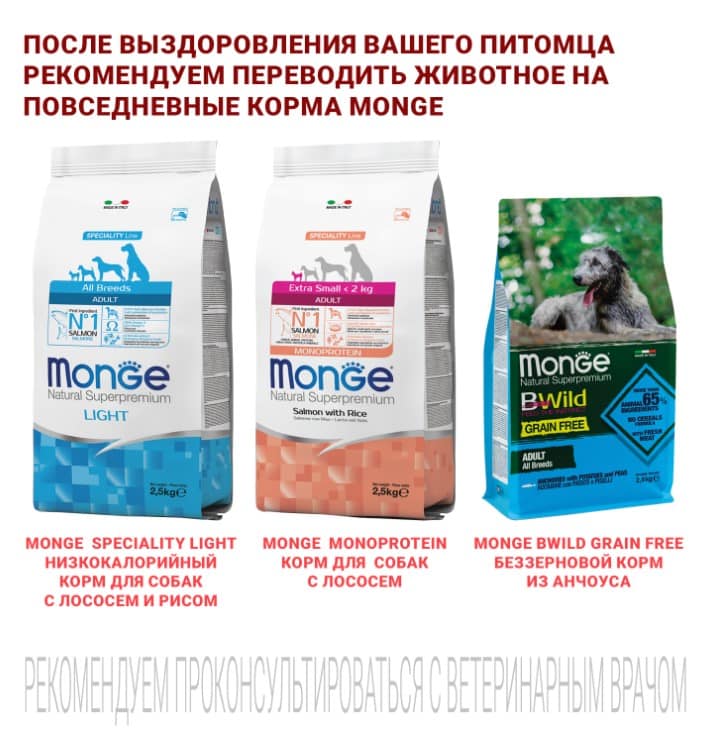 Лечебное питание для собак Monge VetSolution Cardiac Dog
