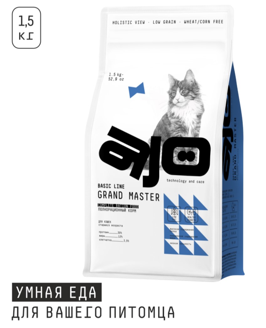 Сухой корм для кошек AJO Basic Line Grand Master Adult Cat