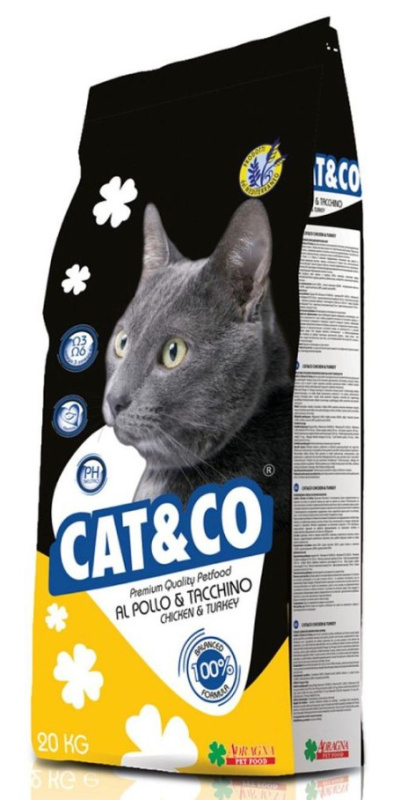 Сухой корм для кошек Adragna Cat&Сo Adult (цыпленок, индейка)
