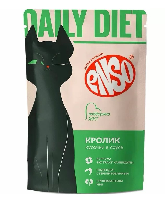 Влажный корм для кошек Enso Daily Diet Adult Cat (кролик)