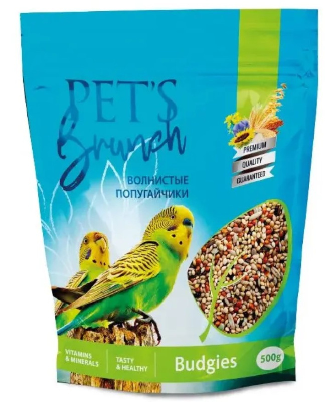 Сухой корм для волнистых попугаев Pet's Brunch