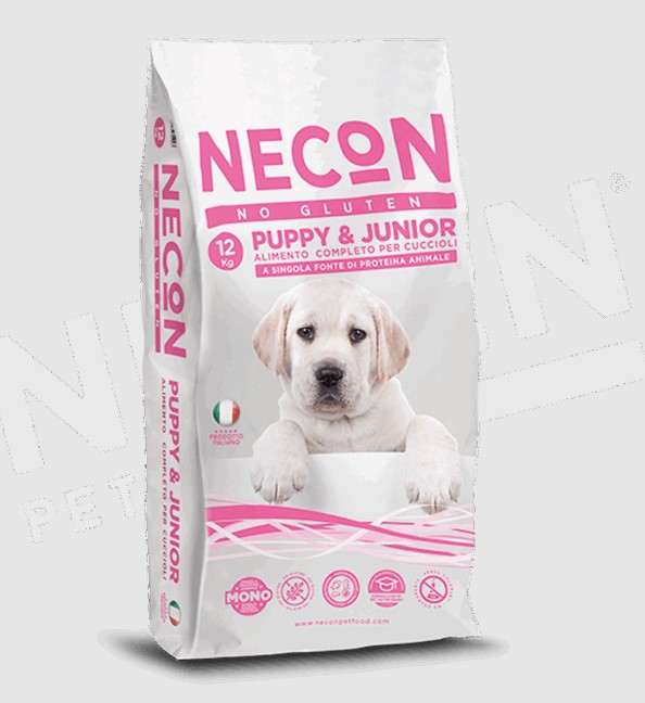 Каталог Сухой корм для щенков и юниоров всех пород Necon Puppy & Junior (Свинина и рис) для собак