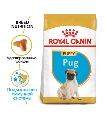Каталог Сухой корм для щенков Royal Canin Pug Puppy для собак
