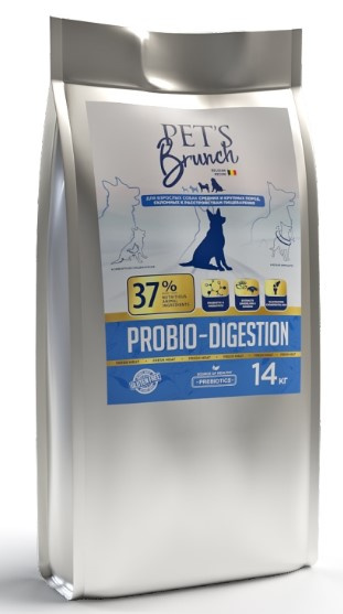 Каталог Сухой корм для собак средних и крупных пород Pet's Brunch Probio-Digestion Adult Medium & Maxi Breed для собак