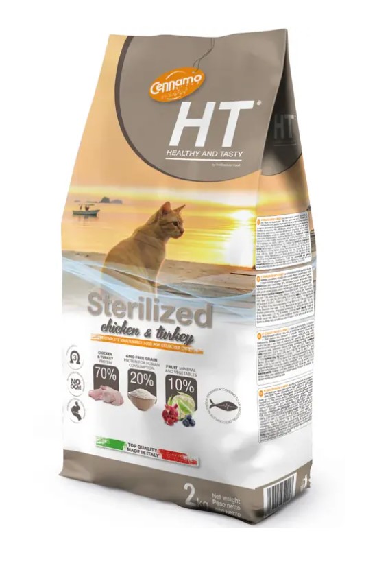 Сухой корм для кошек Cennamo HTC Sterilized Adult Cat (курица, индейка)