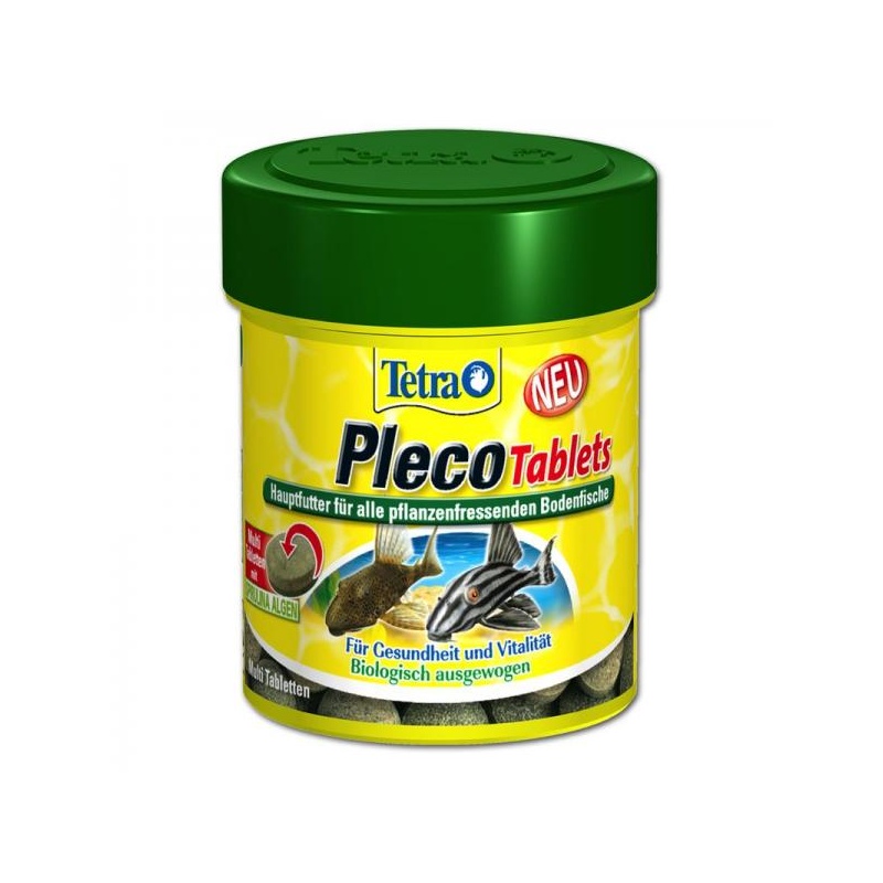 корм в виде таблетки для травоядных донных рыб TetraPlecoTablets