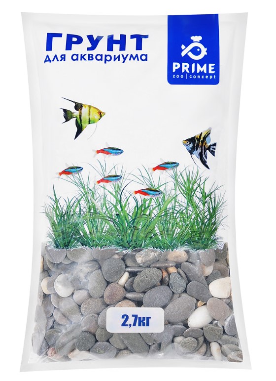 PRIME Грунт для аквариума Галька морская №3 15-25мм