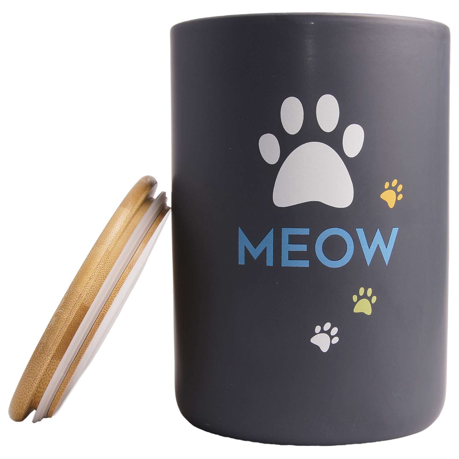 Бокс Mr.Kranch керамический для хранения корма для кошек MEOW 1900 мл