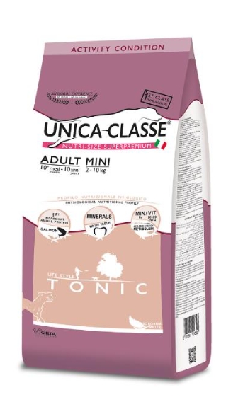 Корм для мелких собак Сухой корм для собак Unica Classe Adult Mini Tonic (Лосось)