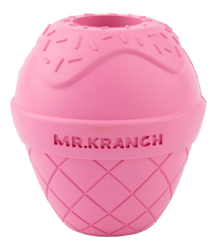 Игрушка для собак Mr.Kranch Мороженое розовая с ароматом бекона