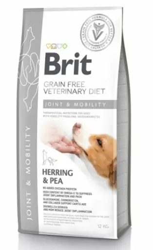 Каталог Сухой корм для собак Brit VDD Join & Mobility Herring & Pea беззерновая диета при болезни суставов для собак