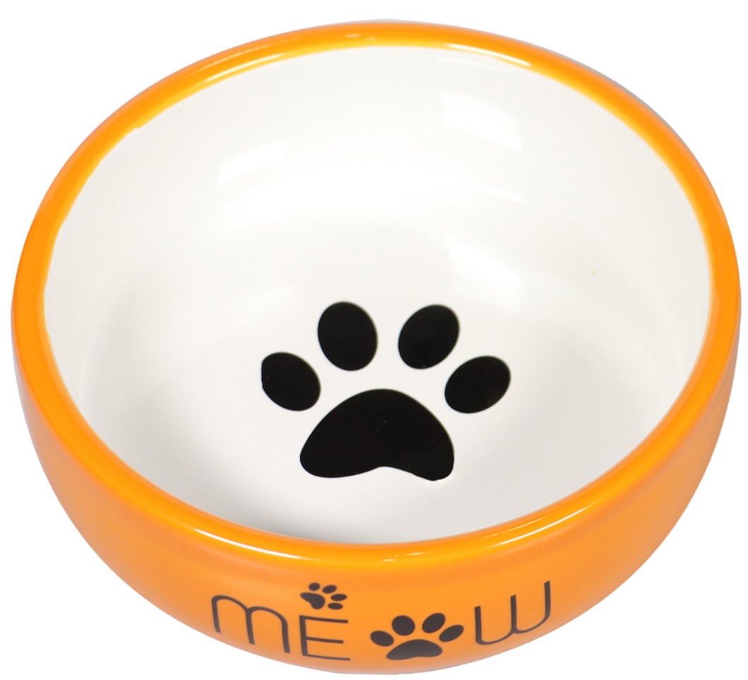 Миска для кошек Mr.Kranch керамическая MEOW 380 мл