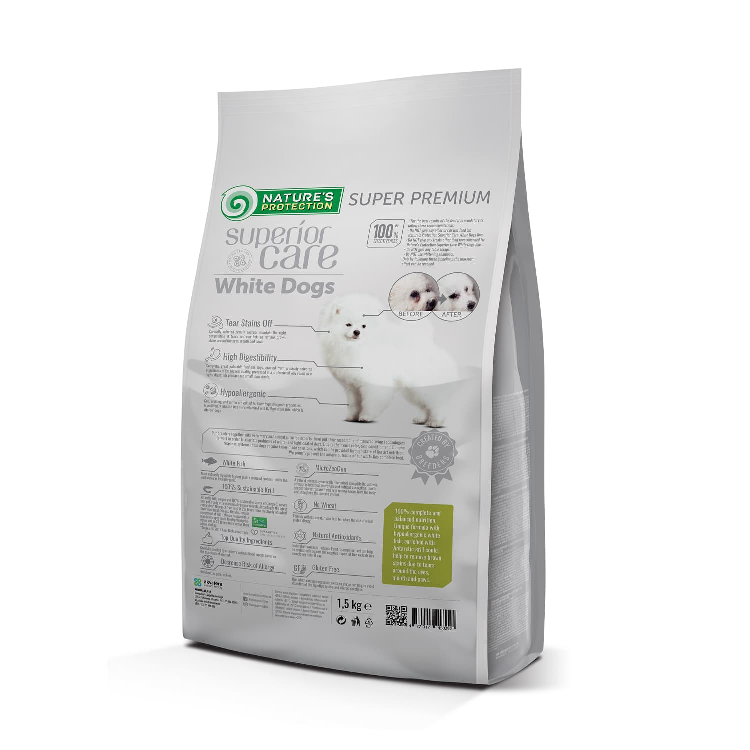 Сухой корм для щенков Nature's Protection WHITE DOGS JUNIOR SMALL AND MINI BREEDS