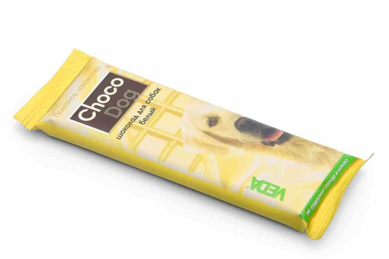 Лакомство для собак шоколад белый "Choco Dog"