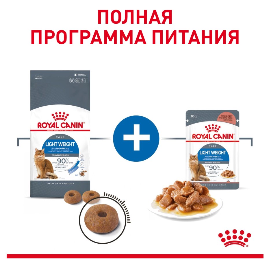 Влажный корм для кошек Royal Canin Light Weight Care (соус)