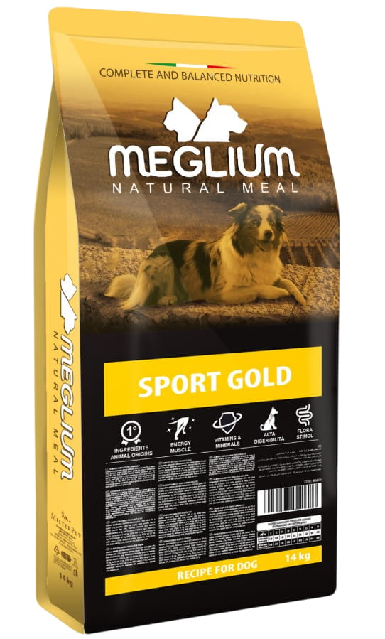 Пища для собак Сухой корм для собак Meglium Dog Adult Sport Gold (говядина, курица)