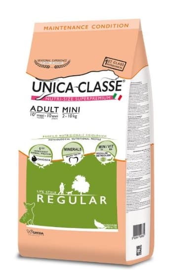 Пища для собак Сухой корм для собак Unica Classe Adult Mini Regular (Курица)
