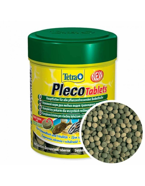 корм в виде таблетки для травоядных донных рыб TetraPlecoTablets