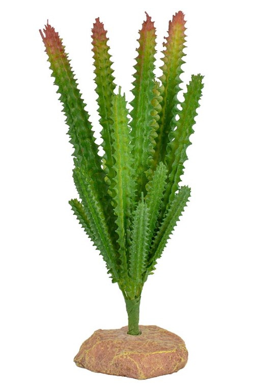 Растение пластиковое Gloxy Эуфорбия, 8х9,5х17,5 см