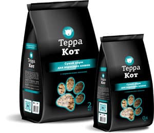 Сухой корм для кошек Терра Кот (норвежский лосось)