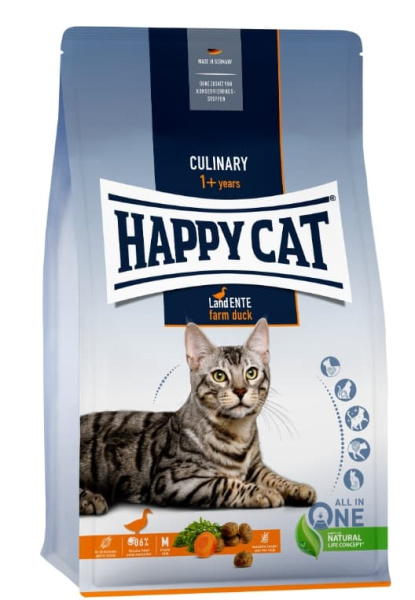 Сухой корм для кошек Happy Cat Culinary Land-Ente (утка)
