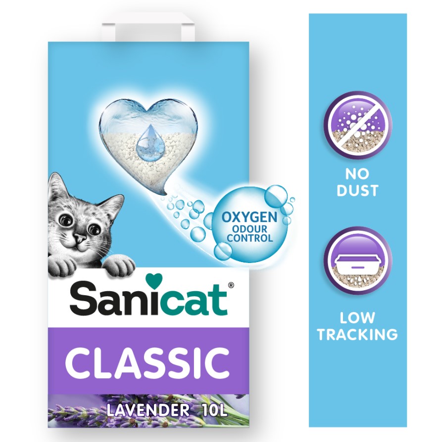 Наполнитель минеральный Sanicat Classic Lavander (лаванда)