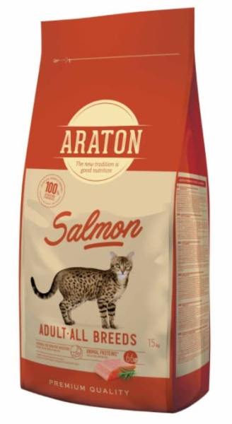 Сухой корм для кошек Araton Adult Salmon (Лосось и курица)