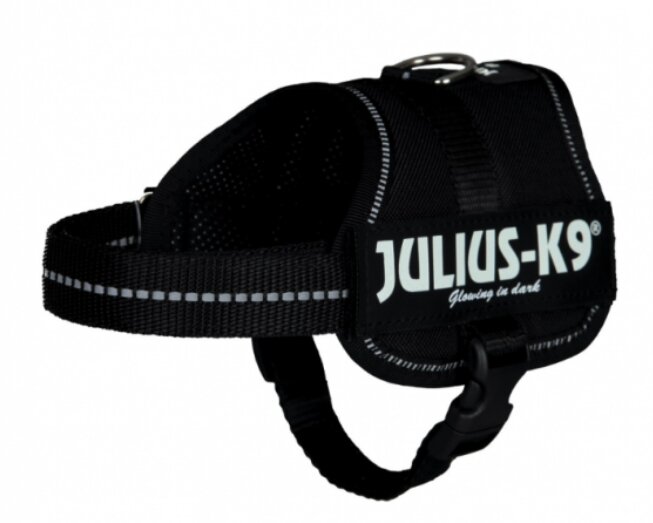 Шлейка тренировочная Julius-K9 "TRIXIE" (Mini-Mini/S) 40-53 см, черный