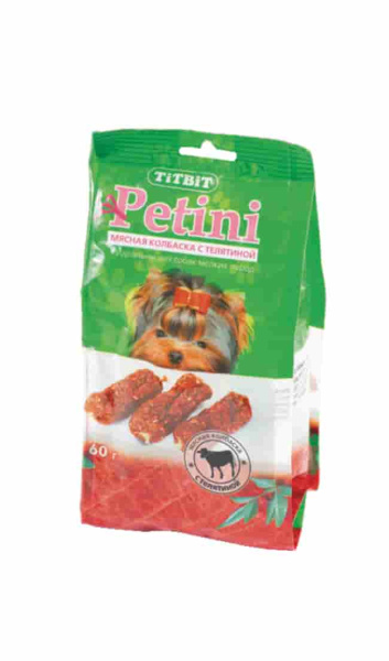 Колбаски Petini с телятиной "TiTBiT" 60 г (002643)