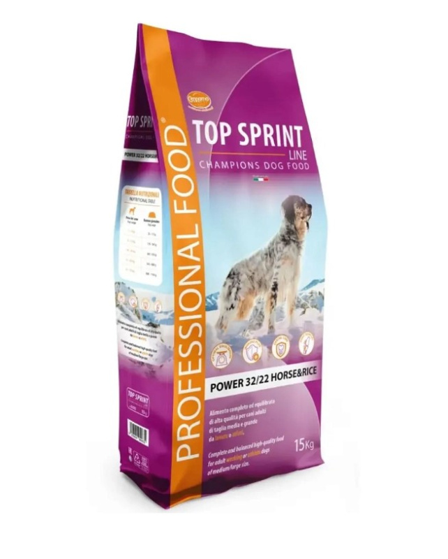 Каталог Сухой корм для собак Cennamo Top Sprint Power Horse&Rice Adult Dog (конина, рис) для собак