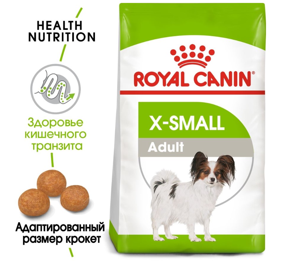 Каталог Сухой корм для собак Royal Canin X-Small Adult для собак