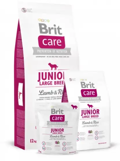 Каталог Сухой корм для собак Brit Care Junior Large Breed Lamb & Rice для собак