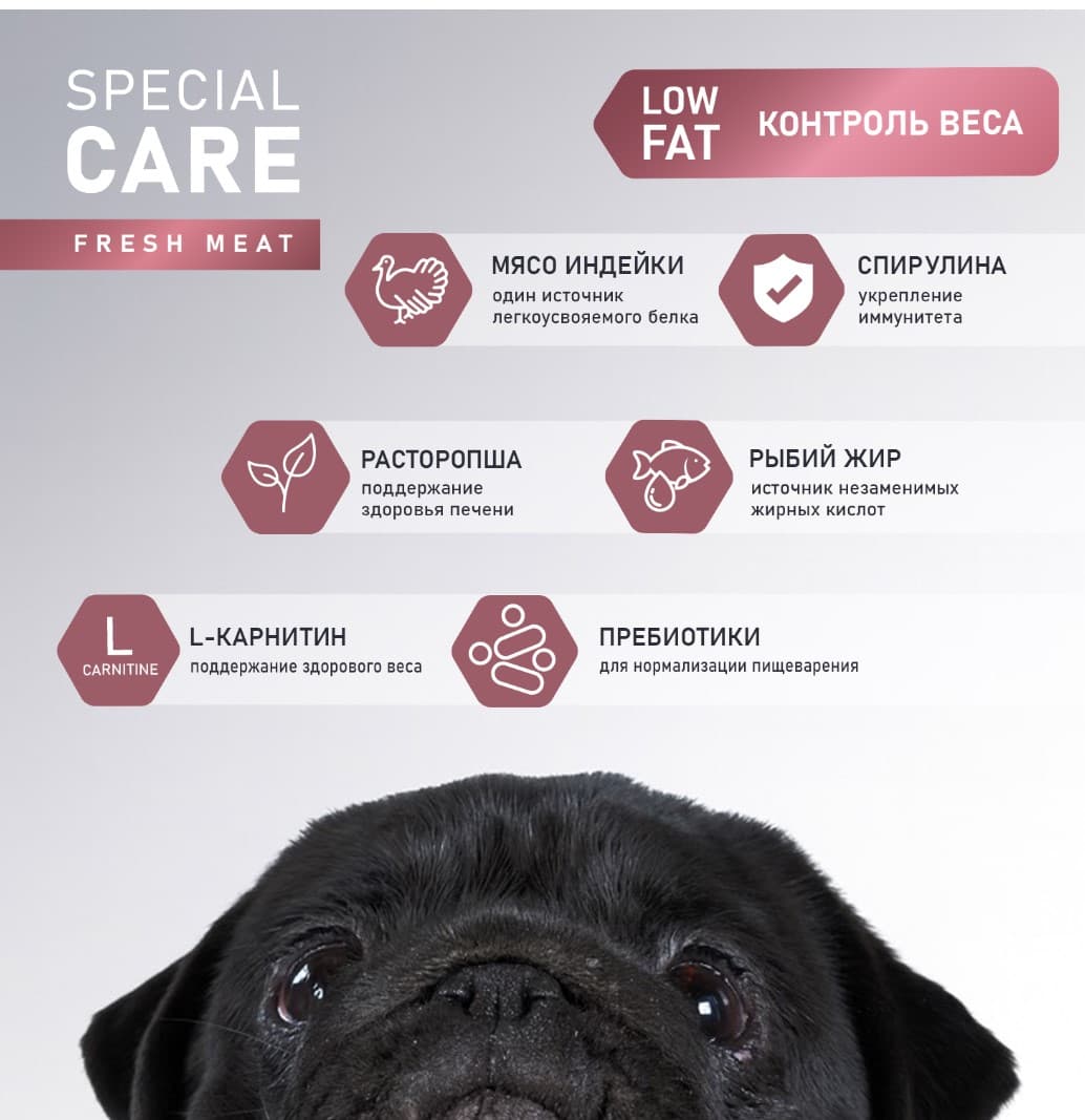 Каталог Сухой корм для собак Award Special Care Weight Control Adult Dog (индейка) для собак