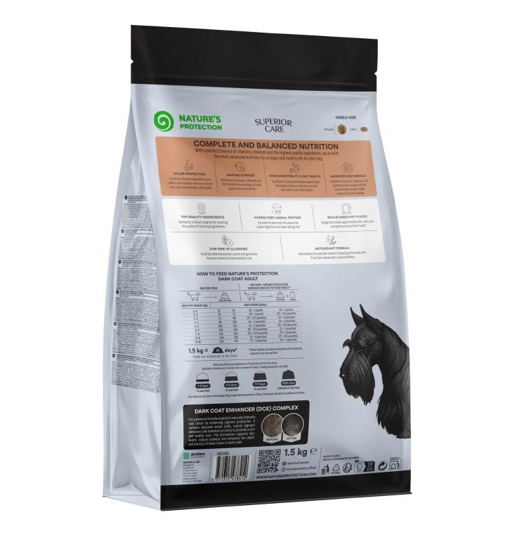 Сухой корм для собак мелких пород Nature's Protection SC Dark Coat Grain Free Lamb (ягненок)
