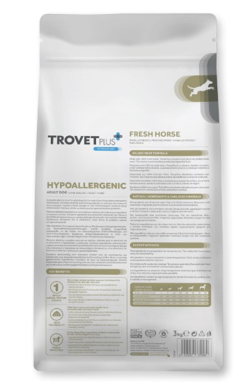 Каталог Сухой корм для собак Trovet Plus Hypoallergenic Vet Diet Adult (конина) для собак