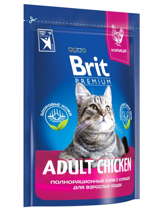 Сухой корм для кошек Brit Premium Cat Adult Chicken (курица)