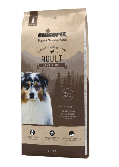 Каталог Сухой корм для собак Chicopee CNL Adult Lamb & Rice (ягненок, рис) для собак