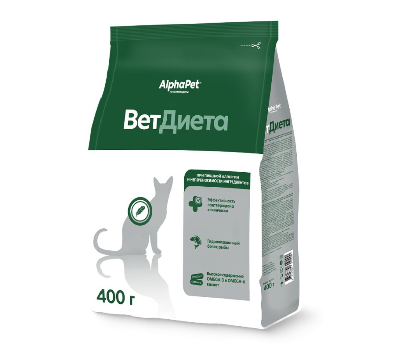 Сухой корм для кошек AlphaPet Vet Diet Hypoallergenic Adult Cat