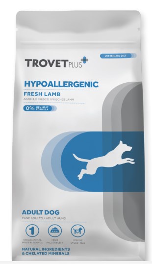Каталог Сухой корм для собак Trovet Plus Hypoallergenic Vet Diet Adult (ягненок) для собак
