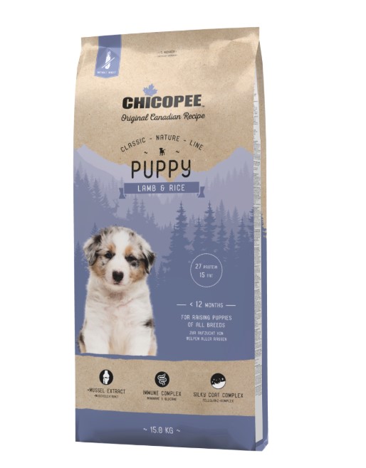 Каталог Сухой корм для щенков Chicopee CNL Puppy Lamb & Rice (ягненок, рис) для собак