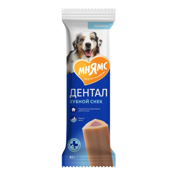 Лакомство Мнямс DENTAL для собак "Зубной снек" с лососем