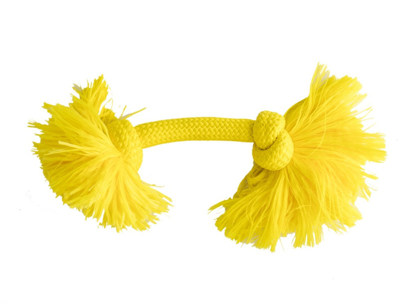 Игрушка для собак Playology Dri-Tech Rope жевательный канат с ароматом курицы желтый