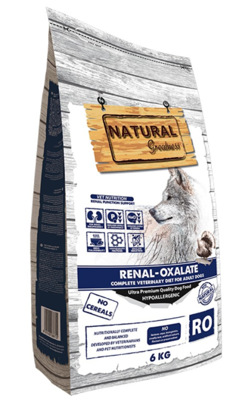 Сухой корм для собак Natural Greatness RENAL OXALATE Vet Diet Adult (индейка, голубая рыба)