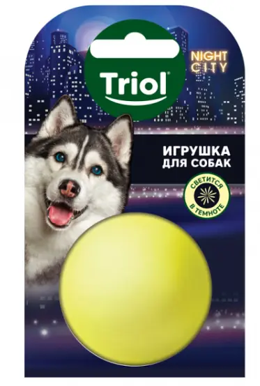 Игрушка для собак из винила "Мяч-неон" NIGHT CITY Triol