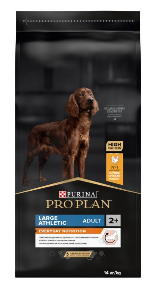 Каталог Сухой корм для собак крупных пород Pro Plan EVERYDAY NUTRITION Large Athletic Adult (курица) для собак