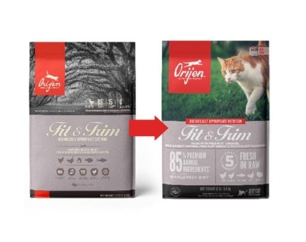 Сухой корм для кошек ORIJEN CAT FIT & TRIM (Курица, индейка, рыба)