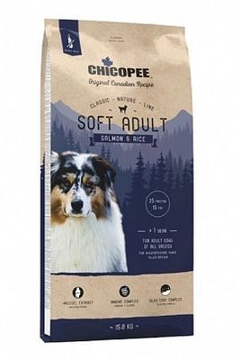 Еда для пса Сухой корм для собак Chicopee CNL Adult Salmon & Rice (лосось, рис)
